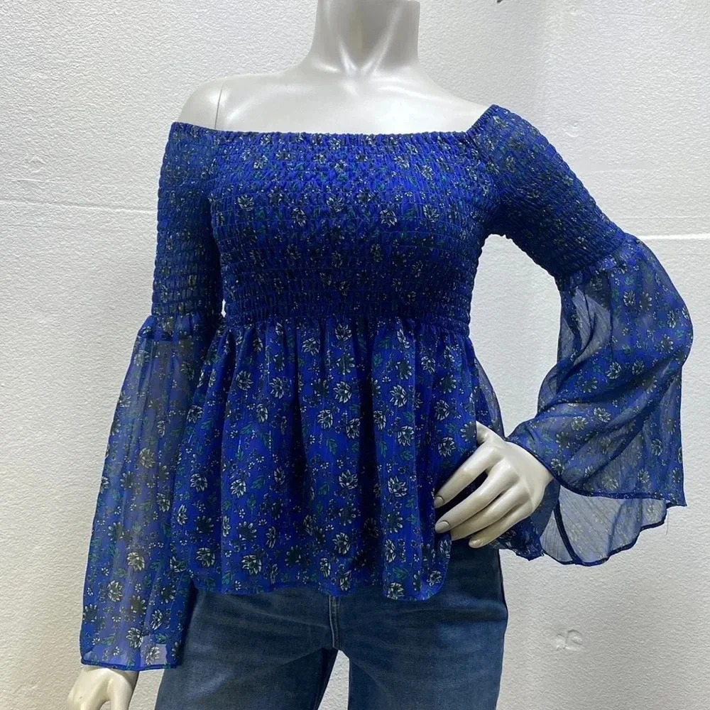 Sam Edelman Blue floral top